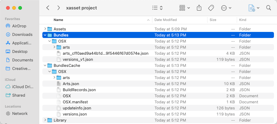 创建 bundles 文件