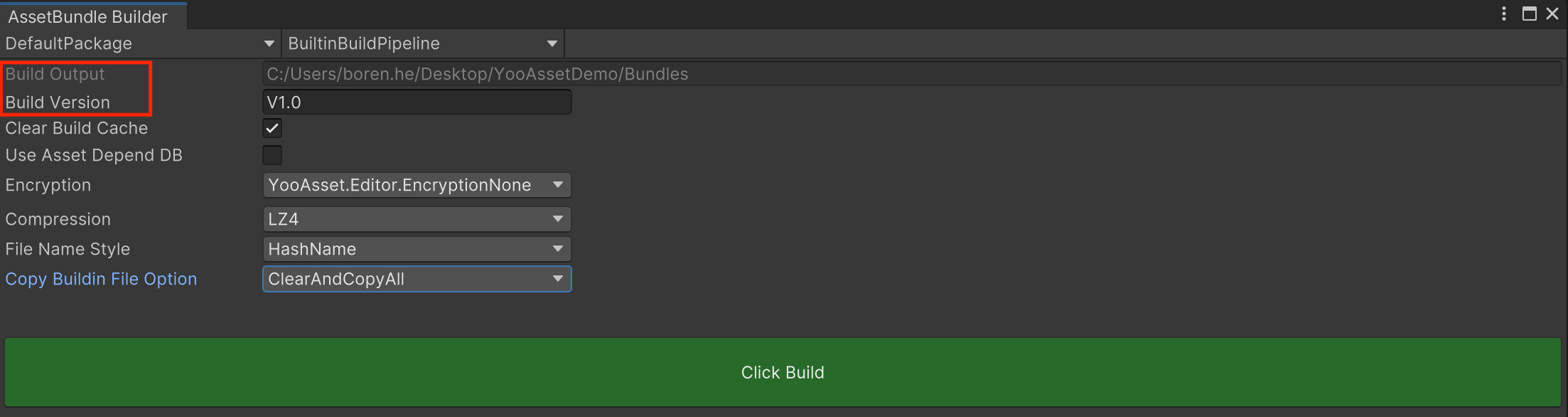 AssetBundle Builder